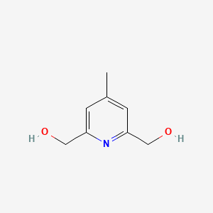 molecular formula C8H11NO2 B13942224 2,6-Bis(hydroxymethyl)-4-methylpyridine CAS No. 506423-84-3