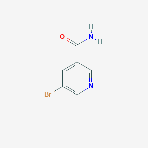 molecular formula C7H7BrN2O B13942226 5-Bromo-6-methylnicotinamide 