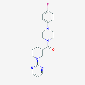 molecular formula C20H24FN5O B13942228 [4-(4-Fluorophenyl)piperazin-1-yl][1-(pyrimidin-2-yl)piperidin-3-yl]methanone 