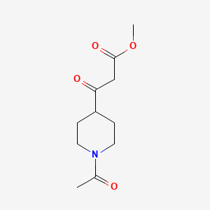 Methyl 3-(1-acetylpiperidin-4-yl)-3-oxopropanoate