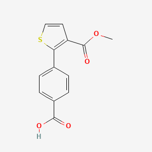 molecular formula C13H10O4S B13942236 4-(3-(Methoxycarbonyl)thiophen-2-YL)benzoic acid CAS No. 597565-47-4
