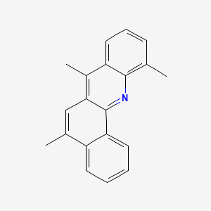 molecular formula C20H17N B13942252 5,7,11-trimethylbenzo[c]acridine CAS No. 63040-05-1