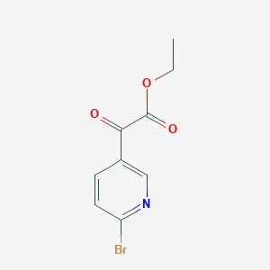 molecular formula C9H8BrNO3 B1394228 2-(6-溴吡啶-3-基)-2-氧代乙酸乙酯 CAS No. 745816-48-2