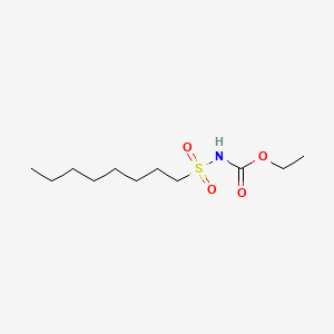 molecular formula C11H23NO4S B13942285 Carbamic acid, octylsulfonyl-, ethyl ester CAS No. 63982-22-9