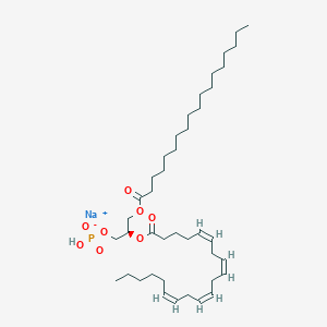 molecular formula C41H72NaO8P B1394232 Sodium (2R)-2-{[(5Z,8Z,11Z,14Z)-icosa-5,8,11,14-tetraenoyl]oxy}-3-(octadecanoyloxy)propyl hydrogen phosphate CAS No. 322647-61-0