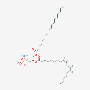 Sodium (2R)-2-{[(9Z,12Z)-octadeca-9,12-dienoyl]oxy}-3-(octadecanoyloxy)propyl hydrogen phosphate