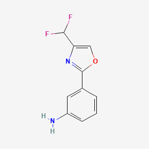 molecular formula C10H8F2N2O B13942365 3-(4-(Difluoromethyl)oxazol-2-YL)aniline 