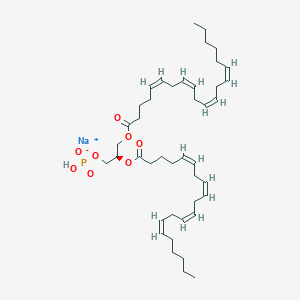 molecular formula C43H68NaO8P B1394238 Sodium (2R)-2,3-bis{[(5Z,8Z,11Z,14Z)-icosa-5,8,11,14-tetraenoyl]oxy}propyl hydrogen phosphate CAS No. 474943-33-4