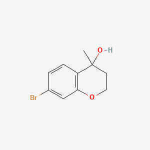 molecular formula C10H11BrO2 B13942389 7-Bromo-4-methylchroman-4-OL 