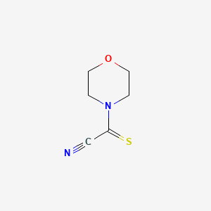 molecular formula C6H8N2OS B13942400 Morpholine, 4-(cyanothioxomethyl)-(9CI) CAS No. 60308-70-5
