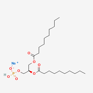 molecular formula C23H44NaO8P B1394242 1,2-癸酰基-sn-甘油-3-磷酸 CAS No. 321883-64-1