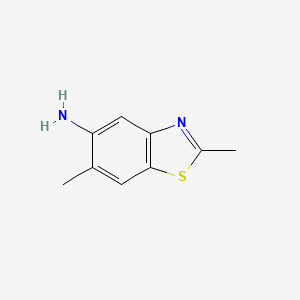 molecular formula C9H10N2S B1394246 2,6-Dimethylbenzo[d]thiazol-5-amine CAS No. 98953-72-1
