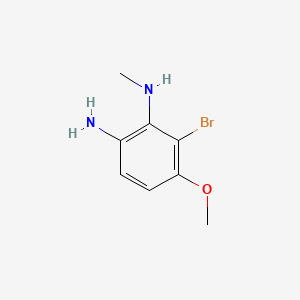 molecular formula C8H11BrN2O B13942460 3-bromo-4-methoxy-N2-methyl-1,2-Benzenediamine 