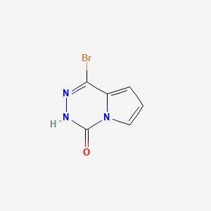 molecular formula C6H4BrN3O B13942464 1-Bromopyrrolo[1,2-d][1,2,4]triazin-4(3H)-one 