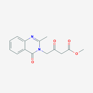molecular formula C14H14N2O4 B1394247 Methyl 4-(2-methyl-4-oxoquinazolin-3(4H)-yl)-3-oxobutanoate CAS No. 1229626-89-4