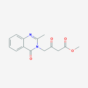 molecular formula C14H14N2O4 B1394247 4-(2-Methyl-4-oxo-4H-quinazolin-3-yl)-3-oxo-butyric acid methyl ester CAS No. 1229626-89-4