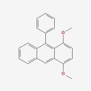 molecular formula C22H18O2 B13942477 1,4-Dimethoxy-9-phenylanthracene CAS No. 54458-77-4