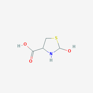 molecular formula C4H7NO3S B13942481 2-Hydroxy-1,3-thiazolidine-4-carboxylic acid CAS No. 92447-51-3