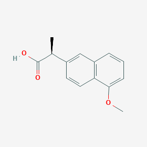 molecular formula C14H14O3 B139425 (2S)-2-(5-methoxynaphthalen-2-yl)propanoic acid CAS No. 60424-17-1