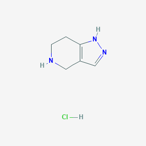 molecular formula C6H10ClN3 B1394250 4,5,6,7-Tetrahydro-1H-pyrazolo[4,3-c]pyridine hydrochloride CAS No. 1187830-85-8