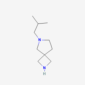 molecular formula C10H20N2 B13942526 2,6-Diazaspiro[3.4]octane, 6-(2-methylpropyl)- 
