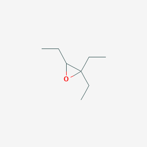 molecular formula C8H16O B13942554 2,2,3-Triethyloxirane CAS No. 53229-40-6