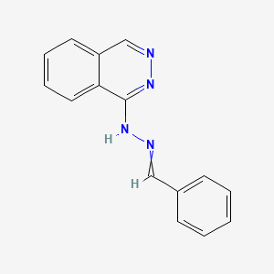 molecular formula C15H12N4 B13942572 N-(benzylideneamino)phthalazin-1-amine 