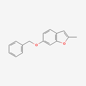 molecular formula C16H14O2 B13942582 6-(Benzyloxy)-2-methylbenzofuran CAS No. 94672-20-5