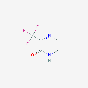 molecular formula C5H5F3N2O B1394259 3-(Trifluoromethyl)-5,6-dihydropyrazin-2-ol CAS No. 1225378-30-2