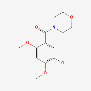 molecular formula C14H19NO5 B13942591 N-(2,4,5-Trimethoxybenzoyl)-morpholine CAS No. 64038-96-6