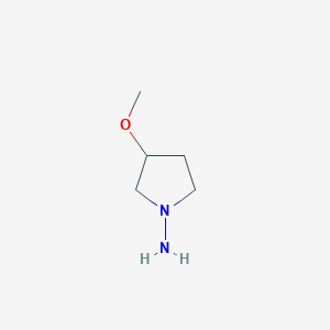 molecular formula C5H12N2O B1394260 3-Methoxypyrrolidin-1-amine CAS No. 887591-13-1