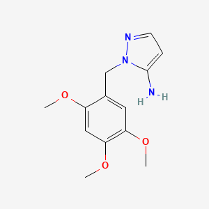 molecular formula C13H17N3O3 B13942661 2-(2,4,5-Trimethoxy-benzyl)-2h-pyrazol-3-ylamine 