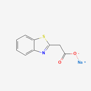 molecular formula C9H6NNaO2S B1394267 Sodium 2-(1,3-benzothiazol-2-yl)acetate CAS No. 796883-68-6