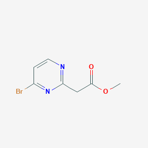 molecular formula C7H7BrN2O2 B13942743 (4-Bromo-pyrimidin-2-yl)-acetic acid methyl ester 