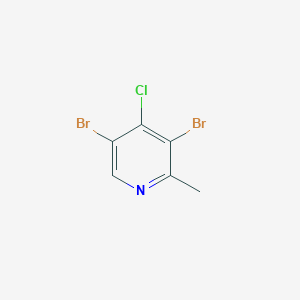 molecular formula C6H4Br2ClN B13942822 3,5-dibromo-4-chloro-2-methylPyridine 