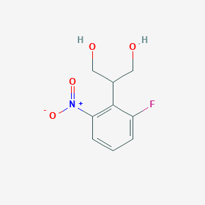molecular formula C9H10FNO4 B1394283 2-(2-Fluoro-6-nitrophenyl)propane-1,3-diol CAS No. 1131605-32-7