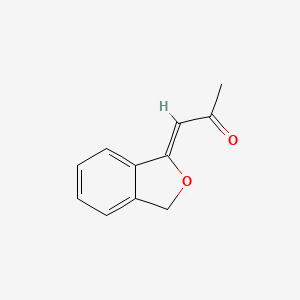 molecular formula C11H10O2 B1394284 (1Z)-1-(2-Benzofuran-1(3H)-ylidene)acetone CAS No. 935521-29-2