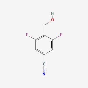 molecular formula C8H5F2NO B1394285 3,5-Difluoro-4-(hydroxymethyl)benzonitrile CAS No. 228421-83-8