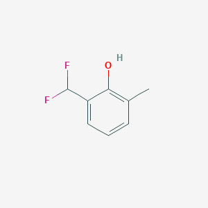 molecular formula C8H8F2O B13942904 2-(Difluoromethyl)-6-methylphenol 