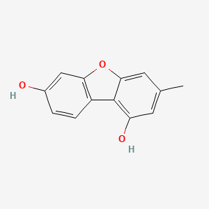 molecular formula C13H10O3 B13942994 3-Methyl-dibenzofuran-1,7-diol 