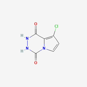molecular formula C6H4ClN3O2 B13943022 8-Chloro-2,3-dihydropyrrolo[1,2-d][1,2,4]triazine-1,4-dione 