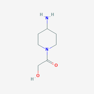molecular formula C7H14N2O2 B13943025 1-(4-Aminopiperidin-1-yl)-2-hydroxyethanone 