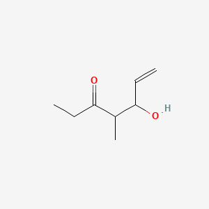 molecular formula C8H14O2 B13943040 5-Hydroxy-4-methyl-6-hepten-3-one CAS No. 61141-71-7