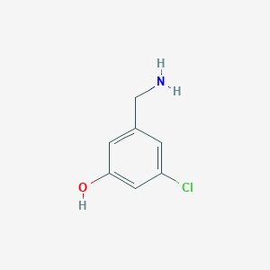 molecular formula C7H8ClNO B1394305 3-(Aminomethyl)-5-chlorophenol CAS No. 862541-23-9
