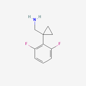 molecular formula C10H11F2N B1394307 [1-(2,6-Difluorophenyl)cyclopropyl]methylamine CAS No. 1216908-25-6