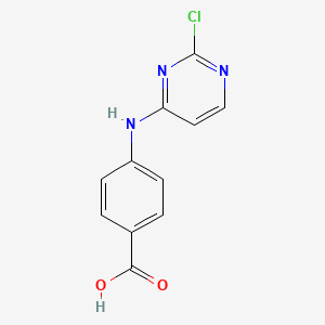 molecular formula C11H8ClN3O2 B1394308 4-[(2-Chloropyrimidin-4-yl)amino]benzoic acid CAS No. 1208083-39-9