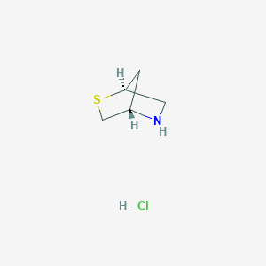 molecular formula C5H10ClNS B1394310 (1S,4S)-2-thia-5-azabicyclo[2.2.1]heptane hydrochloride CAS No. 125136-43-8
