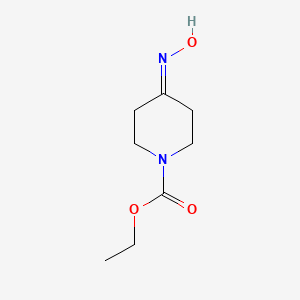 molecular formula C8H14N2O3 B13943134 Ethyl 4-(hydroxyimino)piperidine-1-carboxylate CAS No. 53786-42-8