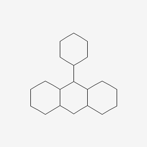 molecular formula C20H34 B13943207 Anthracene, 9-cyclohexyltetradecahydro- CAS No. 55255-70-4
