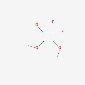 molecular formula C6H6F2O3 B13943219 4,4-Difluoro-2,3-Dimethoxy-2-Cyclobuten-1-One 